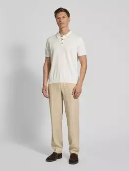 Брюки прямого кроя из смеси льна и вискозы, модель «БУНКРИС» Marc O'Polo, песочный