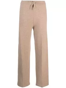 Брюки прямого кроя из смесовой шерсти MARANT TOILE, нейтральный цвет