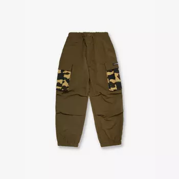 Брюки прямого кроя из ткани Camo-Pocket 2-9 лет A Bathing Ape, серый