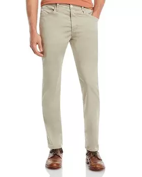 Брюки прямого кроя из твила AG Everett 32 дюйма, коричневый/бежевый