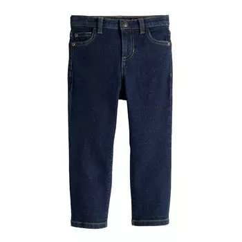 Брюки прямого кроя Jumping Beans для малышей и малышей, цвет Solid Dark Wash