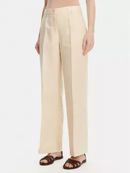 Брюки прямого кроя Malizia 2515131052 Weekend Max Mara, экрю