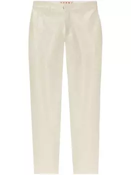 Брюки прямого кроя Marni, белый