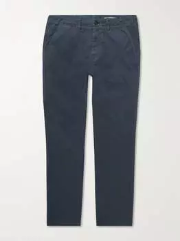 Брюки прямого кроя Nomad Slim-Fit из органического хлопка, окрашенного в готовом виде Outerknown, серый