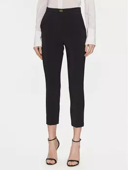 Брюки прямого кроя PA-076-51E2-V280 Elisabetta Franchi, черный
