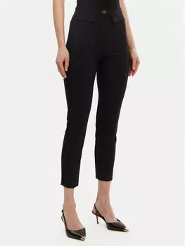 Брюки прямого кроя PA-077-51E2-V320 Elisabetta Franchi, черный