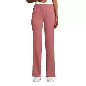 Брюки прямого кроя Petite Lands' End Active Hi Impact HR, цвет Dark Rose Clay