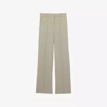 Брюки прямого кроя Reiss Brittany из текстурированной смесовой шерсти, бежевый