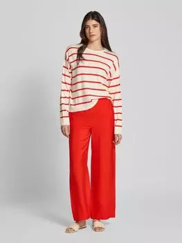 Брюки прямого кроя с эффектом жатости, модель «Henra Ladonna» MSCH Copenhagen, красный