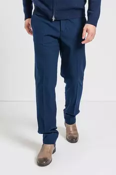 Брюки прямого кроя с карманами United Colors Of Benetton, синий