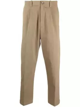 Брюки прямого кроя с логотипом ETRO, коричневый