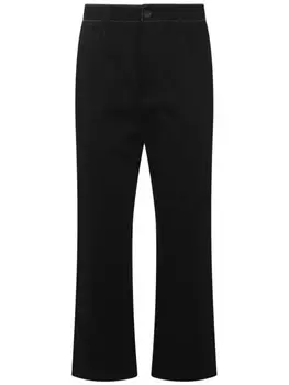 Брюки прямого кроя с отделкой бисером от Fabiana Filippi, черный