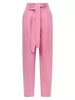 Брюки прямого кроя с поясом Kylee Reiss, розовый