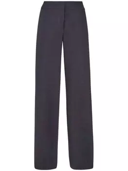 Брюки прямого кроя с высокой талией Genny, черный