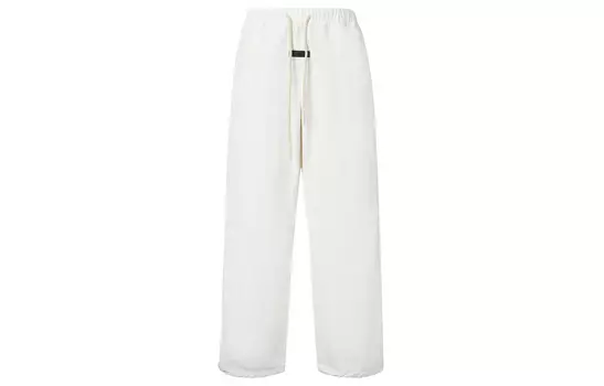 Брюки прямого кроя с завязками Fear Of God Essentials, цвет Cloud Dancer