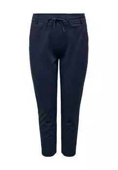 Брюки прямого кроя с завязками на шнурке Only Carmakoma, цвет 194962 night sky