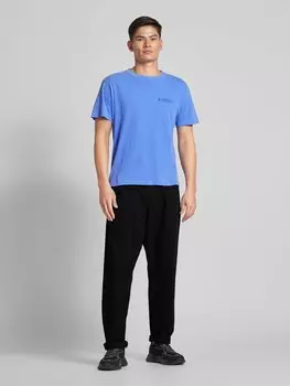 Брюки прямого кроя со складками и шлевками для ремня Thinking Mu, черный