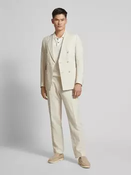 Брюки прямого кроя со складками, модель «Питер» CG - Club of Gents, бежевый