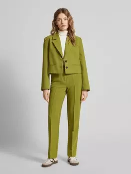 Брюки прямого кроя со стрелками, модель «Denoa» B.Young, зеленый