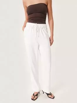 Брюки прямого кроя Soaked In Luxury Shirley, цвет Whisper White