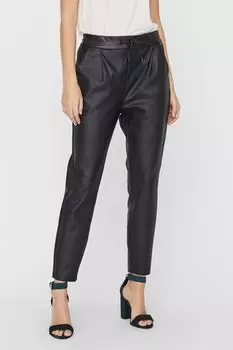 Брюки прямого кроя Vero Moda с завязкой на талии VERO MODA, черный