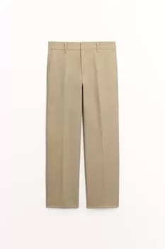 Брюки прямого кроя ZARA, кэмел