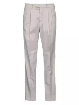 Брюки прямого покроя Brunello Cucinelli, нейтральный