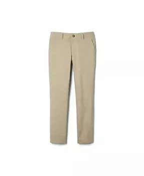 Брюки прямого покроя для девочек больших размеров с регулируемой талией French Toast, коричневый/бежевый