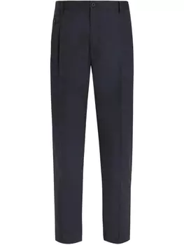 Брюки прямого покроя Dolce & Gabbana, синий