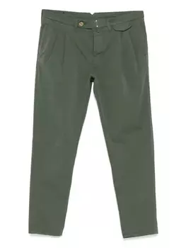 Брюки прямого покроя Incotex, зеленый