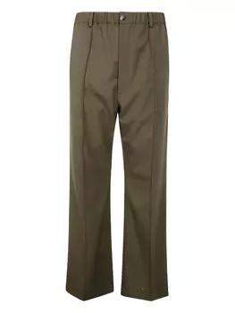 Брюки прямого покроя Marni, зеленый