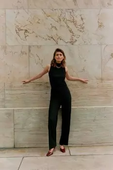 Брюки прямого покроя с плиссе Vero Moda, черный