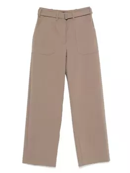 Брюки прямого покроя Theory, коричневый