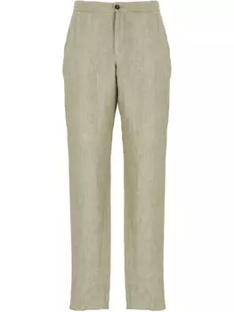 Брюки прямого покроя Zegna, зеленый