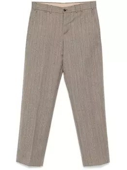 Брюки PT Torino с узором «ёлочка», серый