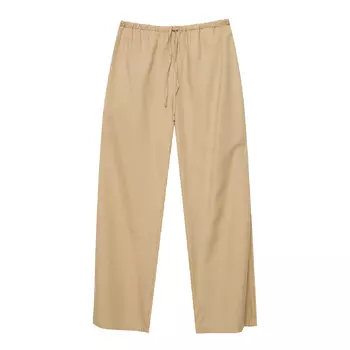 Брюки Pull&Bear Straight-fit Rustic, темно-бежевый