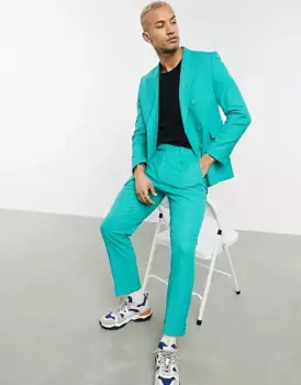 Брюки Pull&Bear, зеленый