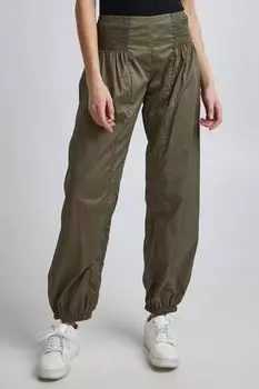 Брюки PULZ Jeans Stoffhose, зеленый
