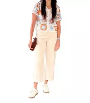 Брюки Rebecca цвета экрю Vero Moda, цвет ecru