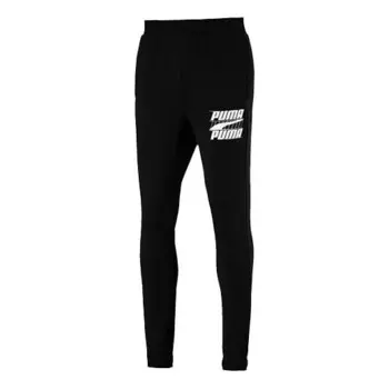 Брюки rebel bold pants 'black' Puma, черный
