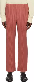 Брюки Red Ronan Bouroullec Edition RB_Color Palette 2 HOMME PLISSe ISSEY MIYAKE, Rost red