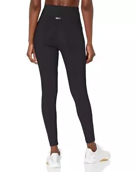 Брюки Reebok Plus Size Lux High-Waisted Tights, черный