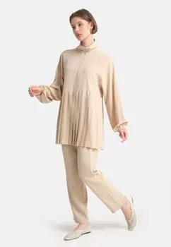 Брюки REFKA EXCLUSIVE SET - Tunic Modanisa, светло-коричневый