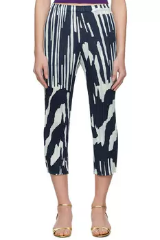 Брюки Refraction Pleats Please Issey Miyake, синий