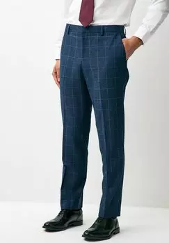 Брюки REGULAR FIT - CHECK - Suit trousers Next, синий