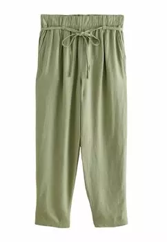 Брюки REGULAR FIT RICH BARREL LEG Next, зеленый