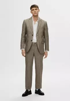 Брюки REGULAR FIT Selected Homme, коричневый