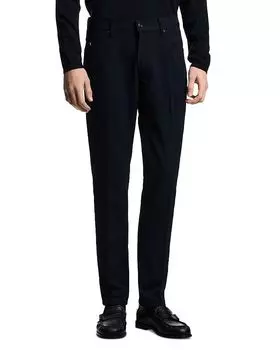 Брюки Regular Fit Stretch Cannette Emporio Armani, синий
