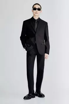 Брюки regular fit suit H&M, черный