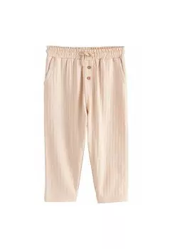 Брюки REGULAR FIT - TEXTURED JOGGERS Next, слоновая кость